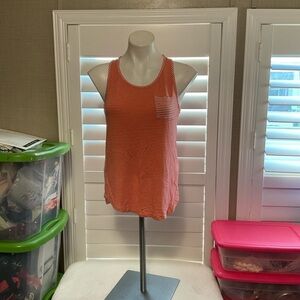 Papermoon Coral Striped Tank Top